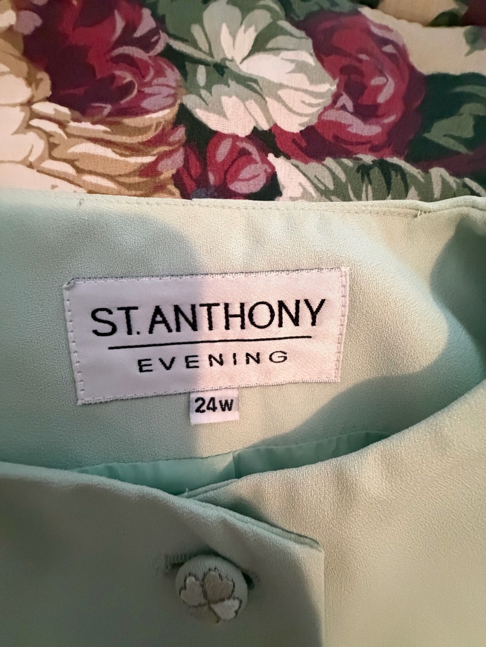 St. Anthony Evening Mint Green Evening Formal suit.